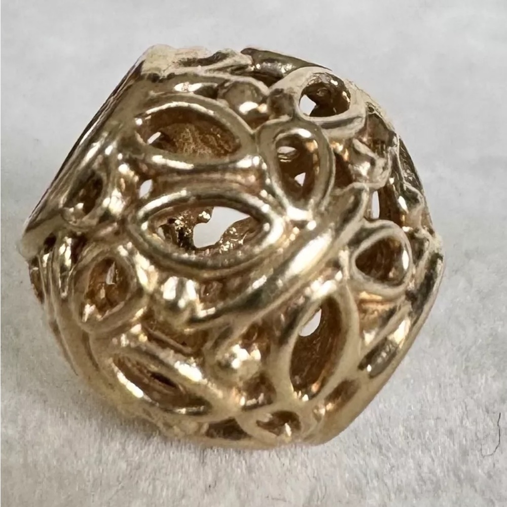 Authentic Pandora 750895 14K Yellow Gold Garden Butterfly Charm FZ